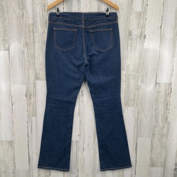 Old‎ Navy The Flirt Bootcut Jeans Womens 10 Long Blue Dark Wash Cotton Blend - Picture 4 of 8